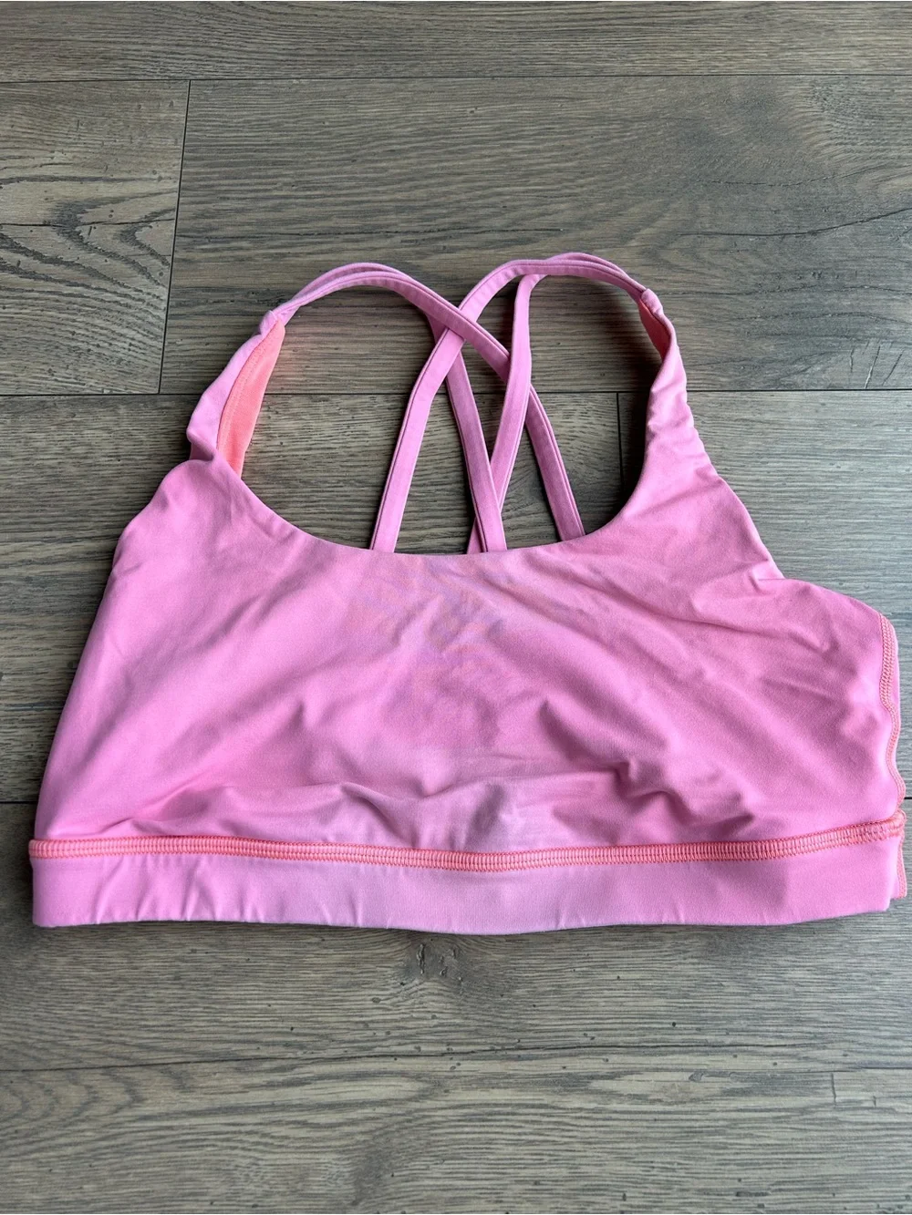 Lululemon Pink Strappy Sports Bra